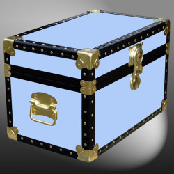 12-068.5 SKY BLUE VINYL Tuck Box Storage Trunk with ABS Trim