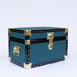 12-201 Lux Teal Tuck Box Storage Trunk with ABS Trim