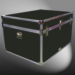 01-146 RE OLIVE Super Jumbo Storage Trunk with Alloy Trim