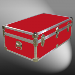 08-089 RE RED 33 Cabin Storage Trunk with Alloy Trim