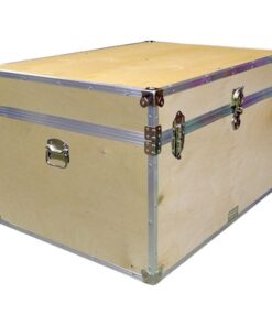 01-135 WE WOOD Super Jumbo Storage Trunk with Alloy Trim