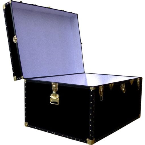 01-144 R BLACK Super Jumbo Storage Trunk with ABS Trim - Image 2