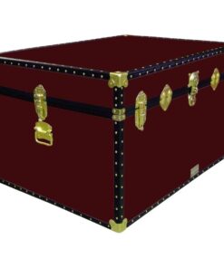 01-142 R MAROON Super Jumbo Storage Trunk with ABS Trim