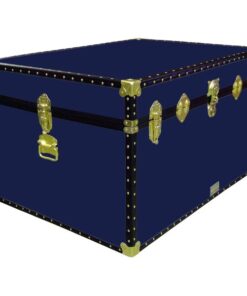 01-143 R NAVY Super Jumbo Storage Trunk with ABS Trim