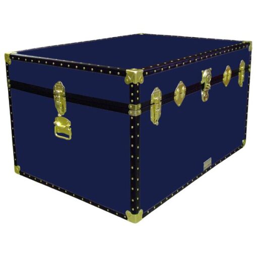 01-143 R NAVY Super Jumbo Storage Trunk with ABS Trim