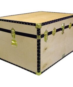 01-134 W WOOD Super Jumbo Storage Trunk with ABS Trim