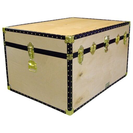 01-134 W WOOD Super Jumbo Storage Trunk with ABS Trim