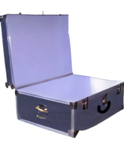 Alternative view of 10-132 DE DENIM27 Cabin Storage Trunk with Alloy Trim