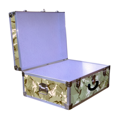 10-143 DSE DESERT STORM CAMO 27 Cabin Storage Trunk with Alloy Trim - Image 2