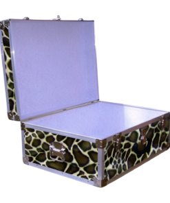 Alternative view of 10-181 GE FAUX GIRAFFE 27 Cabin Storage Trunk with Alloy Trim