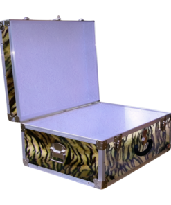 Alternative view of 10-183 TIE FAUX TIGER 27 Cabin Storage Trunk with Alloy Trim