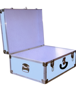 Alternative view of 10-147 E SKY BLUE VINYL 27 Cabin Storage Trunk with Alloy Trim