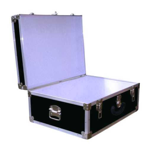 10-090 RE BLACK 27 Cabin Storage Trunk with Alloy Trim - Image 2