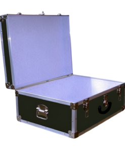 Alternative view of 10-086 RE OLIVE 27 Cabin Storage Trunk with Alloy Trim