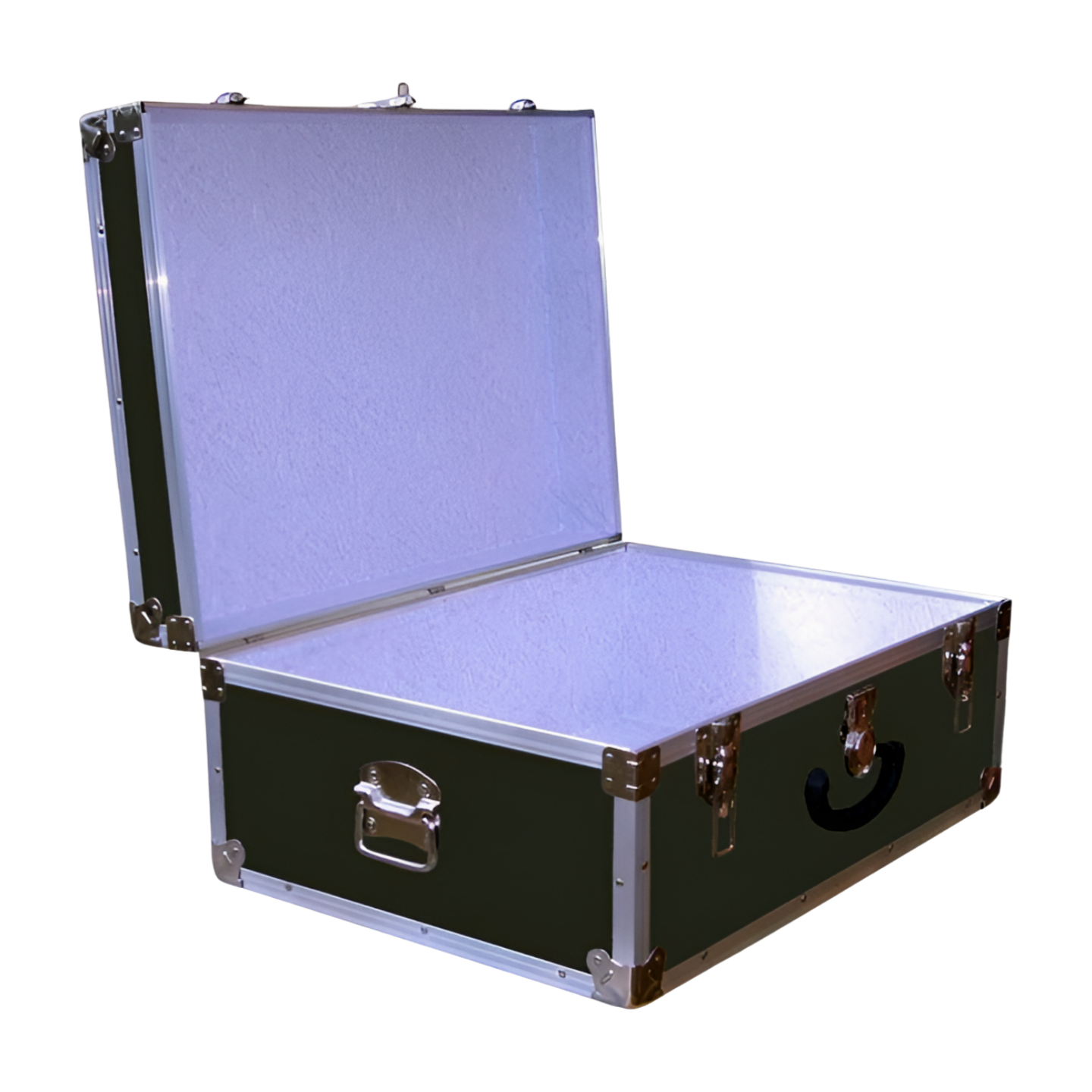 10-086 RE OLIVE 27 Cabin Storage Trunk with Alloy Trim - Image 2