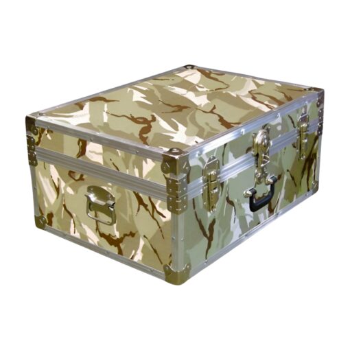 10-143 DSE DESERT STORM CAMO 27 Cabin Storage Trunk with Alloy Trim
