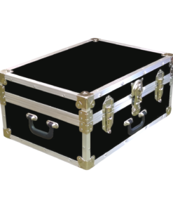 11-088 RE BLACK 24 Storage Trunk Case with Alloy Trim