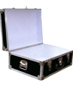 Alternative view of 11-088 RE BLACK 24 Storage Trunk Case with Alloy Trim
