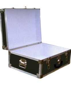 Alternative view of 11-084 RE OLIVE 24 Storage Trunk Case with Alloy Trim