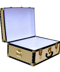 Alternative view of 11-069 W WOOD 24 Storage Trunk Case with ABS Trim