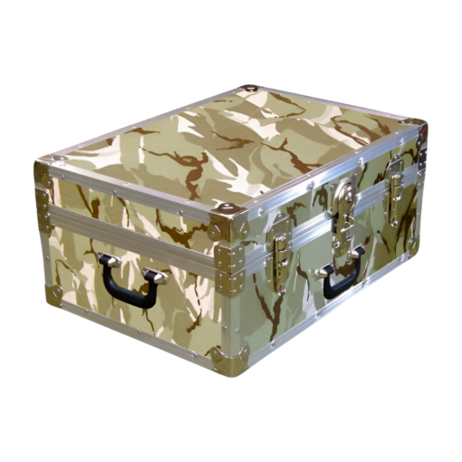 11-140 DSE DESERT STORM CAMO 24 Storage Trunk Case with Alloy Trim