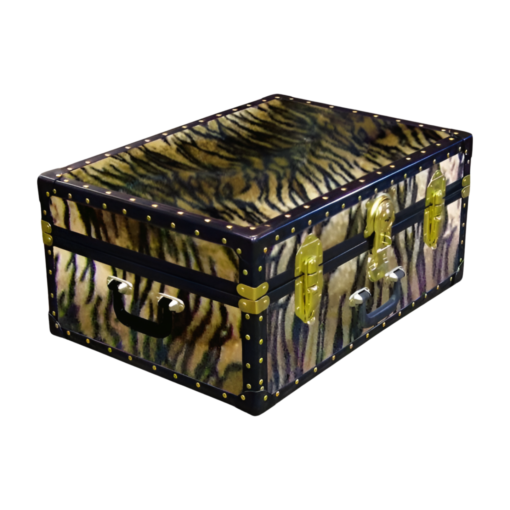 11-172 TI FAUX TIGER 24 Storage Trunk Case with ABS Trim