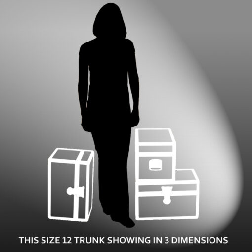 12-205 Lux Camel Tuck Box Storage Trunk with ABS Trim - Image 3