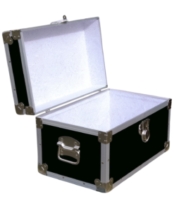 Alternative view of 12-061 RE BLACK Tuck Box Storage Trunk with Alloy Trim
