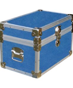 12-063.5 DFDE FADED DENIM Tuck Box Storage Trunk with Alloy Trim