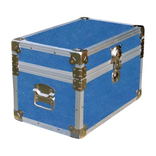 12-063.5 DFDE FADED DENIM Tuck Box Storage Trunk with Alloy Trim