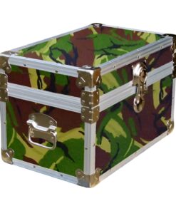 12-066.5 JCE JUNGLE CAMO Tuck Box Storage Trunk with Alloy Trim