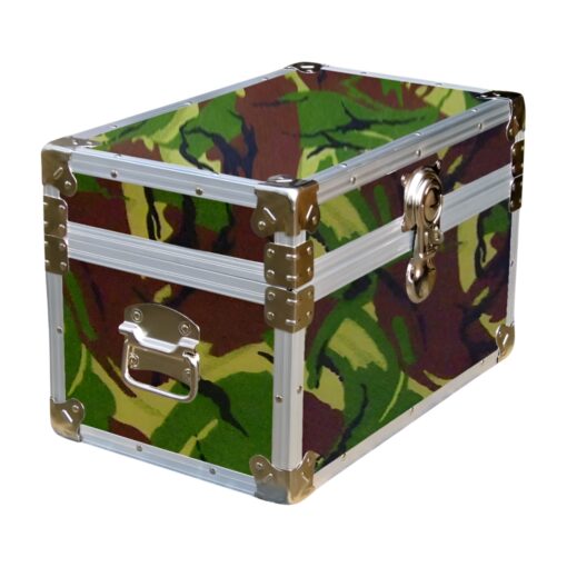 12-066.5 JCE JUNGLE CAMO Tuck Box Storage Trunk with Alloy Trim