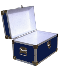Alternative view of 12-060.5 RE NAVY Tuck Box Storage Trunk with Alloy Trim