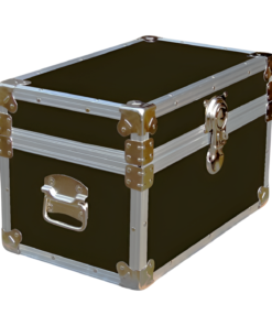 12-059 RE OLIVE Tuck Box Storage Trunk with Alloy Trim