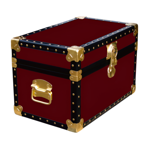 12-057 R MAROON Tuck Box Storage Trunk with ABS Trim