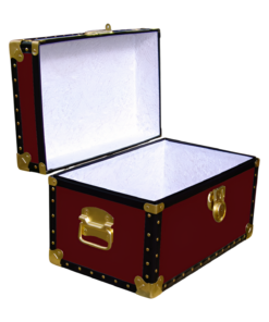 Alternative view of 12-057 R MAROON Tuck Box Storage Trunk with ABS Trim