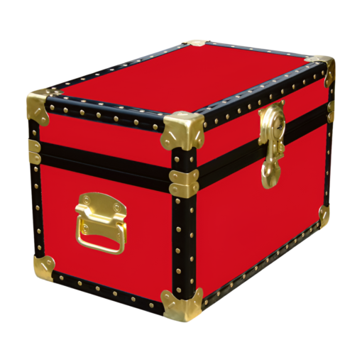 12-056.5 R RED Tuck Box Storage Trunk with ABS Trim
