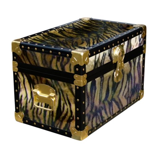 12-106 TI FAUX TIGER Tuck Box Storage Trunk with ABS Trim