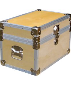 12-047 WE WOOD Tuck Box Storage Trunk with Alloy Trim