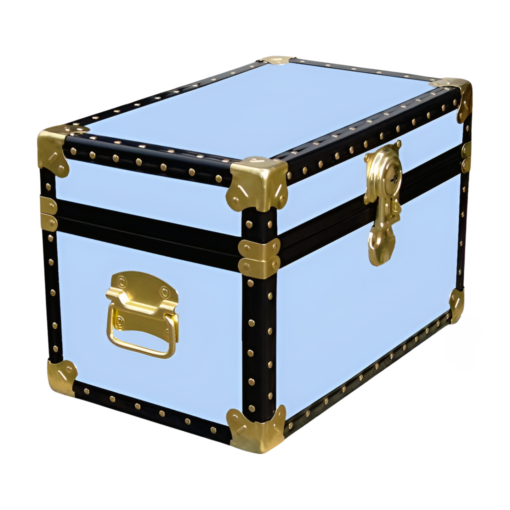 12-068.5 SKY BLUE VINYL Tuck Box Storage Trunk with ABS Trim