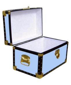 Alternative view of 12-068.5 SKY BLUE VINYL Tuck Box Storage Trunk with ABS Trim