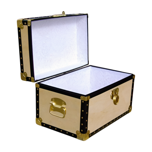 12-046 W WOOD Tuck Box Storage Trunk with ABS Trim - Image 2
