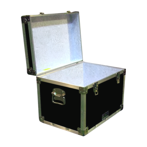 13A-086 RE BLACK XL Tuck Box Storage Trunk with Alloy Trim - Image 2