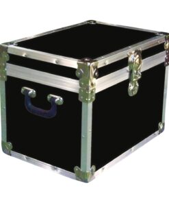 13A-086 RE BLACK XL Tuck Box Storage Trunk with Alloy Trim