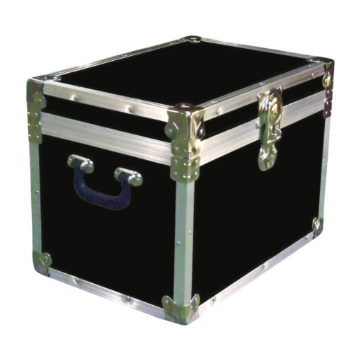 13A-086 RE BLACK XL Tuck Box Storage Trunk with Alloy Trim