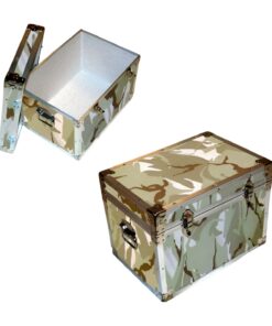 13-120 DSE DESERT STORM CAMO LP 150 Storage Trunk with Alloy Trim