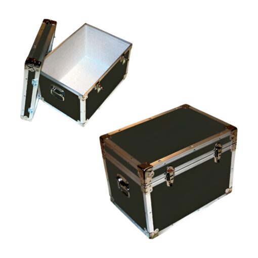 13-080 RE OLIVE LP 150 Storage Trunk with Alloy Trim