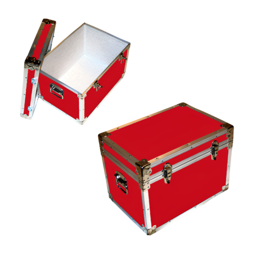 13-081 RE RED LP 150 Storage Trunk with Alloy Trim