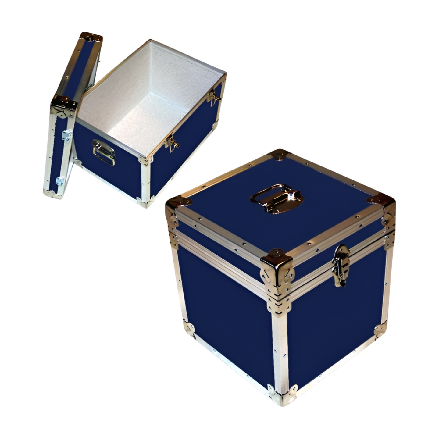 14-077 RE NAVY LP 100 Storage Trunk with Alloy Trim