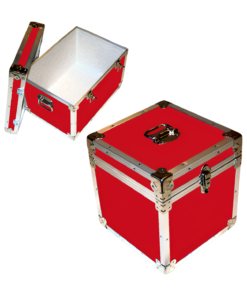 14-075 RE RED LP 100 Storage Trunk with Alloy Trim